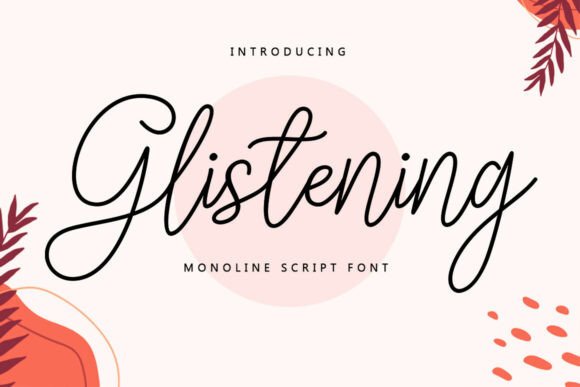 Glistening: Elevate Your Design with an Elegant Script