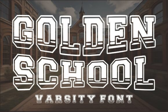 Golden School: Elevating Varsity Branding with Authentic Typography