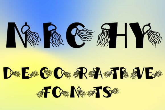Nichy: A Decorative Font Inspired by the Ocean’s Mystique