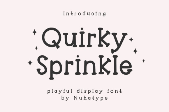 Quirky Sprinkle Font: Elegance in Simplicity