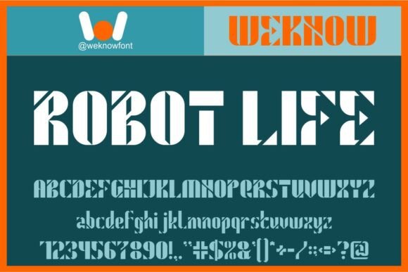 Robot Life: A Font That Merges Style, History, and Modernity