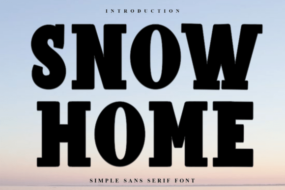 Snow Home Font: Festive Typography for Holiday Designs