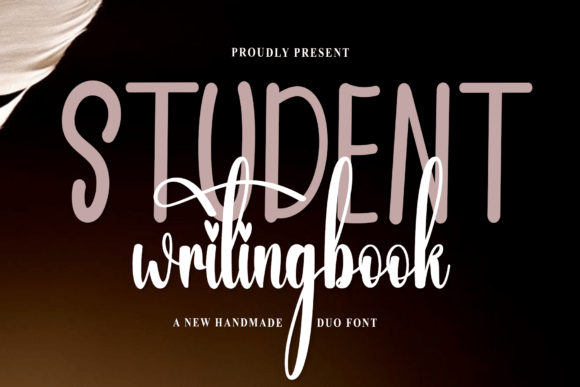 Student Writingbook: The Festive Typeface for Holiday Design