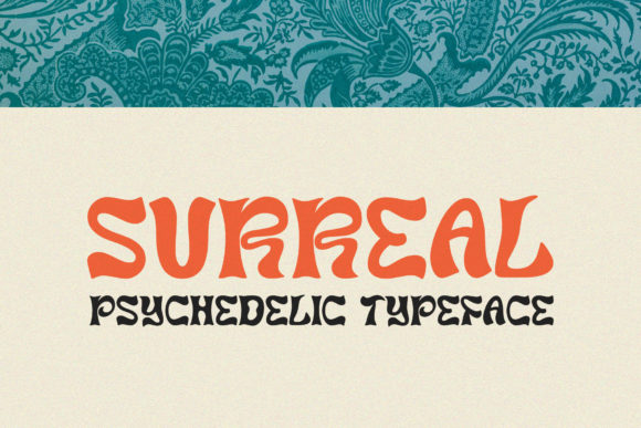 Surreal: A Whimsical and Wavy Display Font for Creative Expression